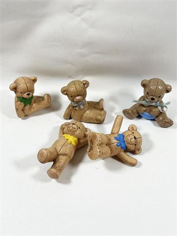 Five (5) Ceramic Bears