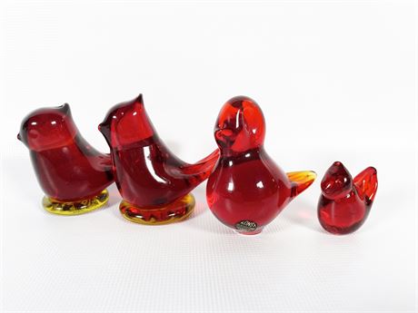 Red Glass Bird Quartet