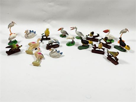 Large Lot of Plastic Birds