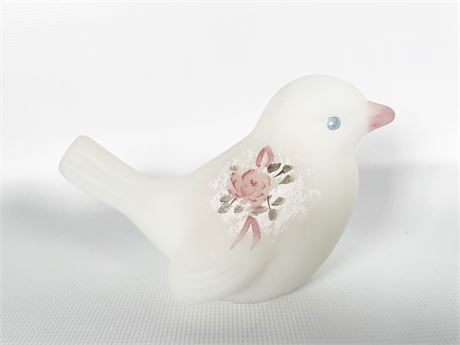 Signed Fenton Glass Bird
