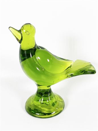 Green Glass Duck